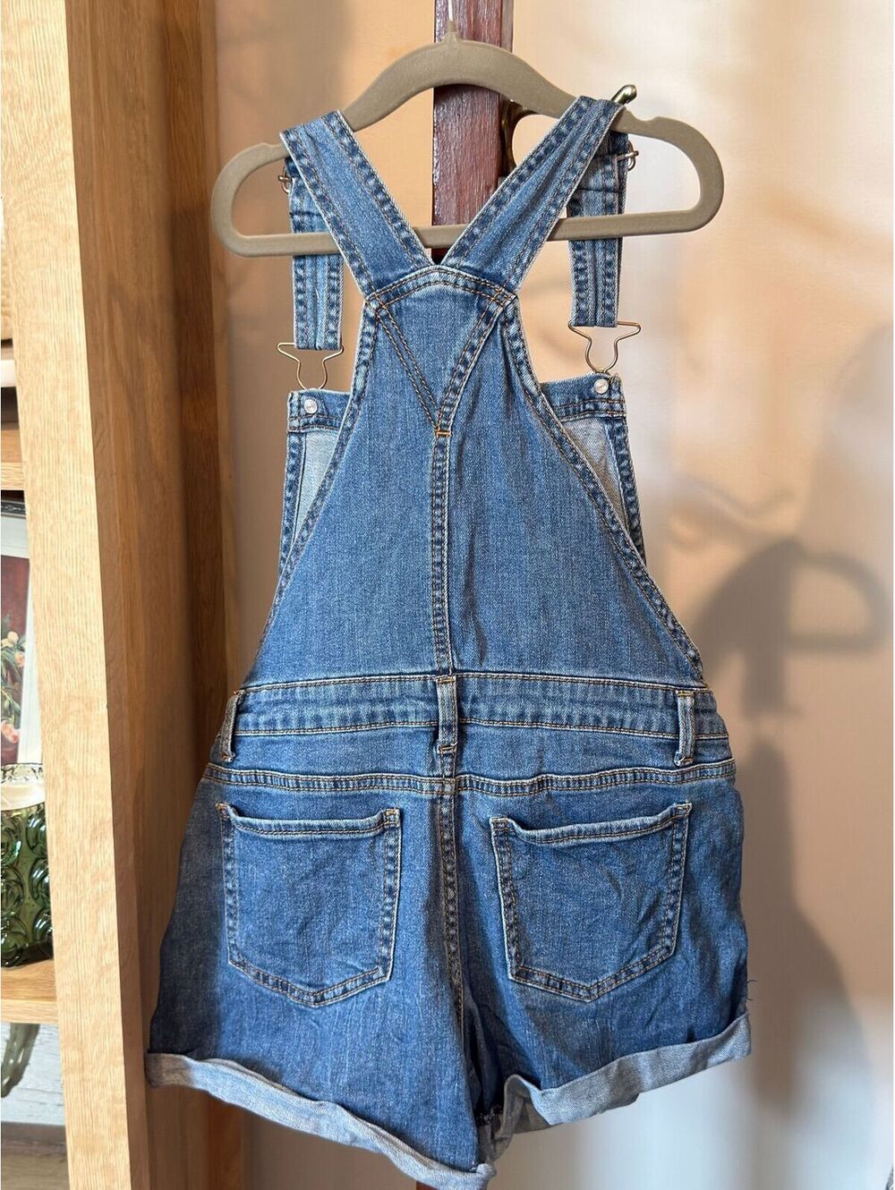 Jordache Girls Denim Shortalls Overalls Size L (10-12) - Picture 4 of 4